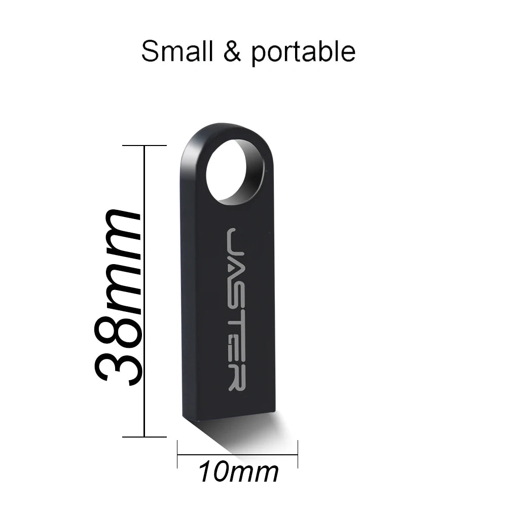 Metal USB 2.0 Flash Drive Pen Drive 4/8/16/32/64/128GB – Portable USB Stick, Waterproof & Antimagnetic