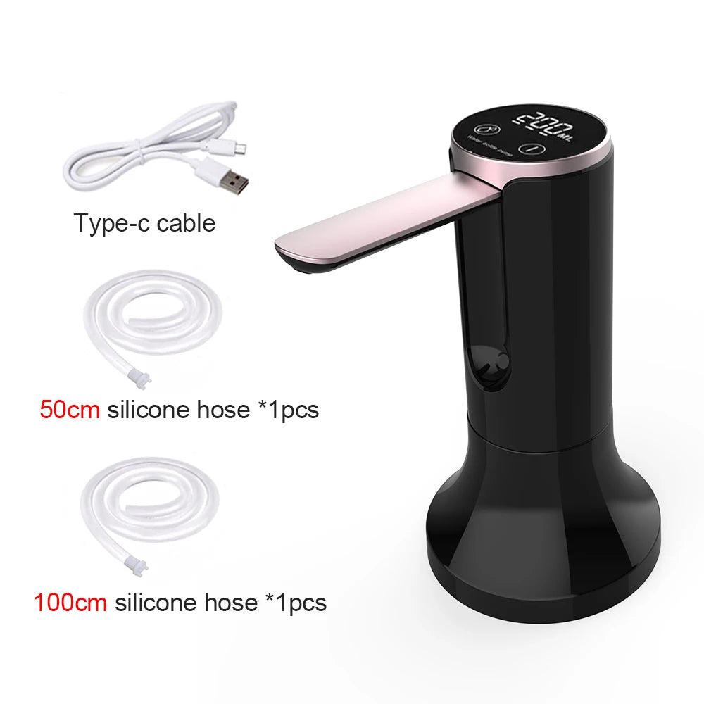 Foldable Electric Water Dispenser Pump Rechargeable 19L (5-Gallon) Automatic Desktop Bottle Pump