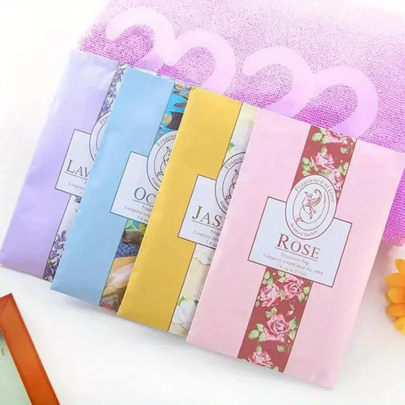 Hanging Fragrance Sachets (5 or 6-Pack) — Incense Aromatherapy for Wardrobe, Closet & Car
