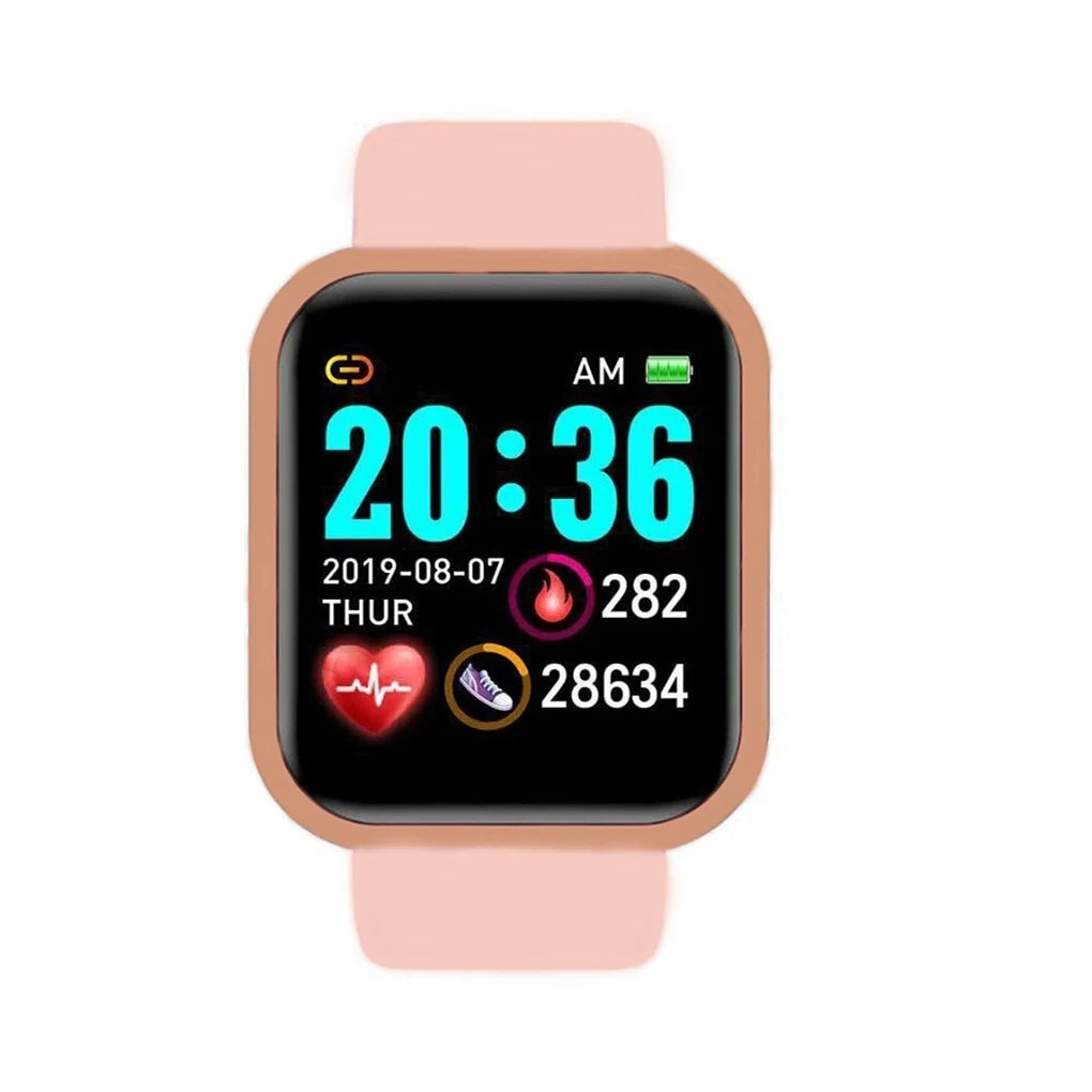 Bluetooth Fitness Smartwatch for Women & Men - Heart Rate, Sleep Monitor, Music Control, Pedometer & Camera Remote (1.3 inch)