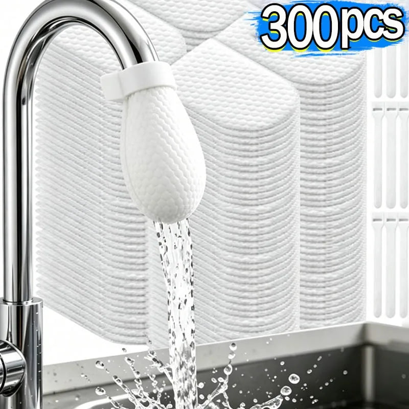 Universal Faucet Mesh Filter Bags 30-Pack with Straps - Washable Sink Aerator Screen for Rust & Impurity Removal, Fits Outlets ≤2.5 cm (0.98 in)