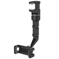 360° Rotating Rearview Mirror Phone Holder Retractable Car Phone Mount for All Vehicles