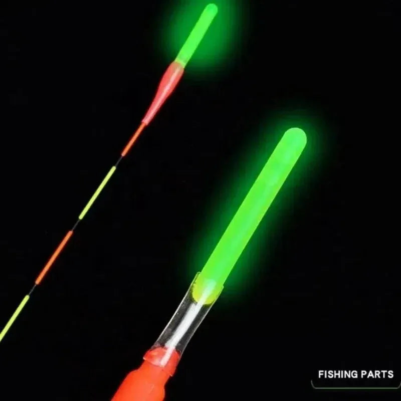 50/100-Pack Fluorescent Fishing Rod Lights Luminous Floating Bobbers for Night Fishing