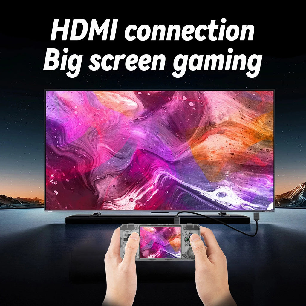2.83-inch (72 mm) IPS Handheld Retro Game Console with HDMI, 64GB Storage & 5000+ Games