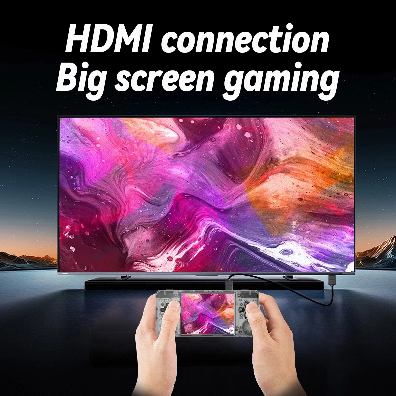Mini Handheld Retro Game Console 2.83" (7.19 cm) IPS 640x480, 64GB, 5000+ Games, HDMI TV Output, Linux