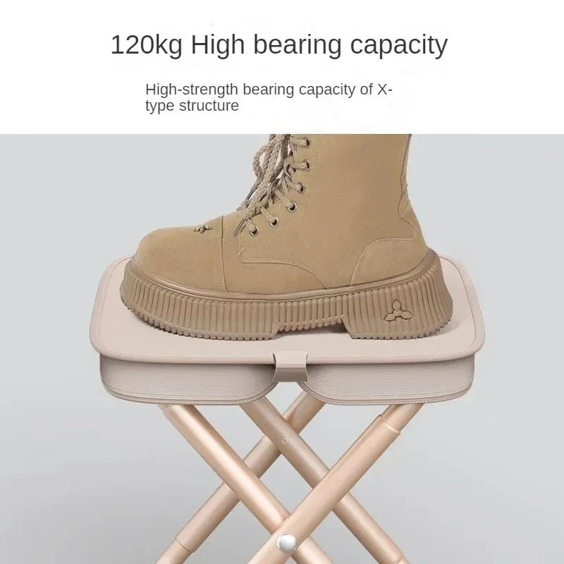 Portable Ultralight Folding Camping Stool, Compact Travel & Fishing Seat for Picnic and Beach