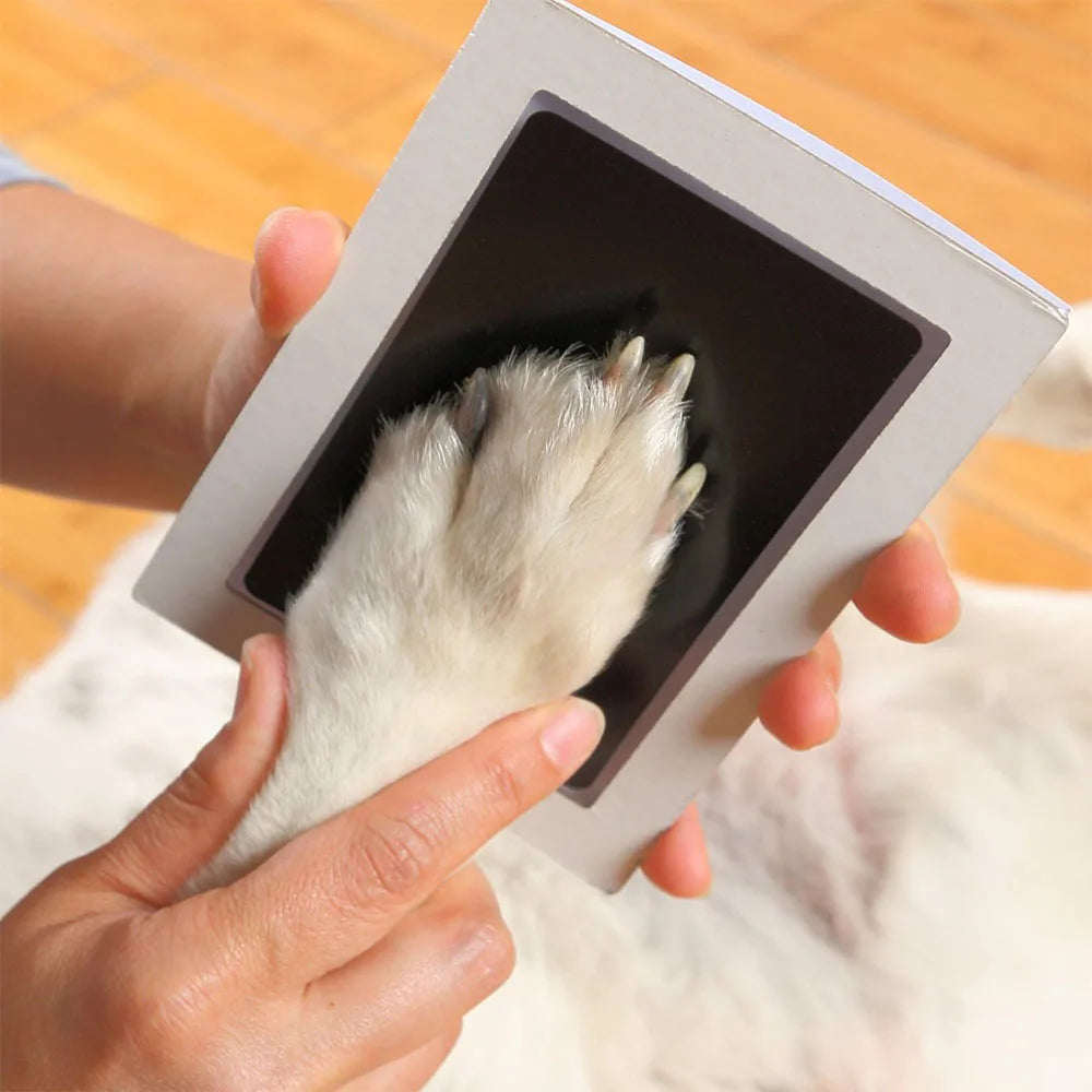 Pet Paw Print Ink Kit – Non-Toxic Mess-Free DIY Hand & Footprint Pad for Dogs, Cats & Babies, Easy-Clean Keepsake