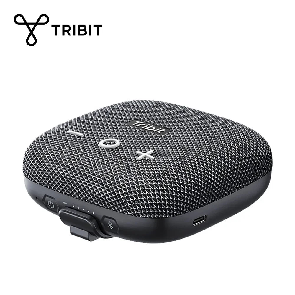 Portable Bluetooth Speaker, IP67 Waterproof, 90dB Deep Bass, Bluetooth 5.3, 12-Hour Playtime, Built-In Strap & Powerbank