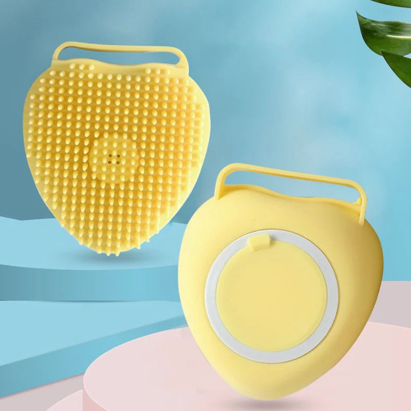 Silicone Pet Bath Massage Glove — Soft Grooming Brush for Dogs, Puppies & Cats