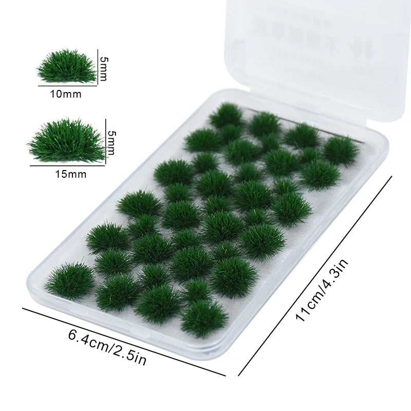 39-Piece Artificial Moss Green - Preserved Faux Moss for Home Wall Decor, Garden DIY & Mini Accessories