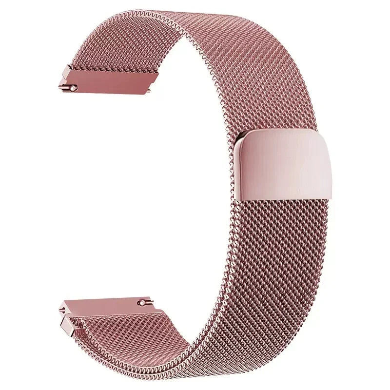 Stainless Steel Magnetic Milanese Loop Watch Band – 18/20/22mm Replacement for Smartwatches