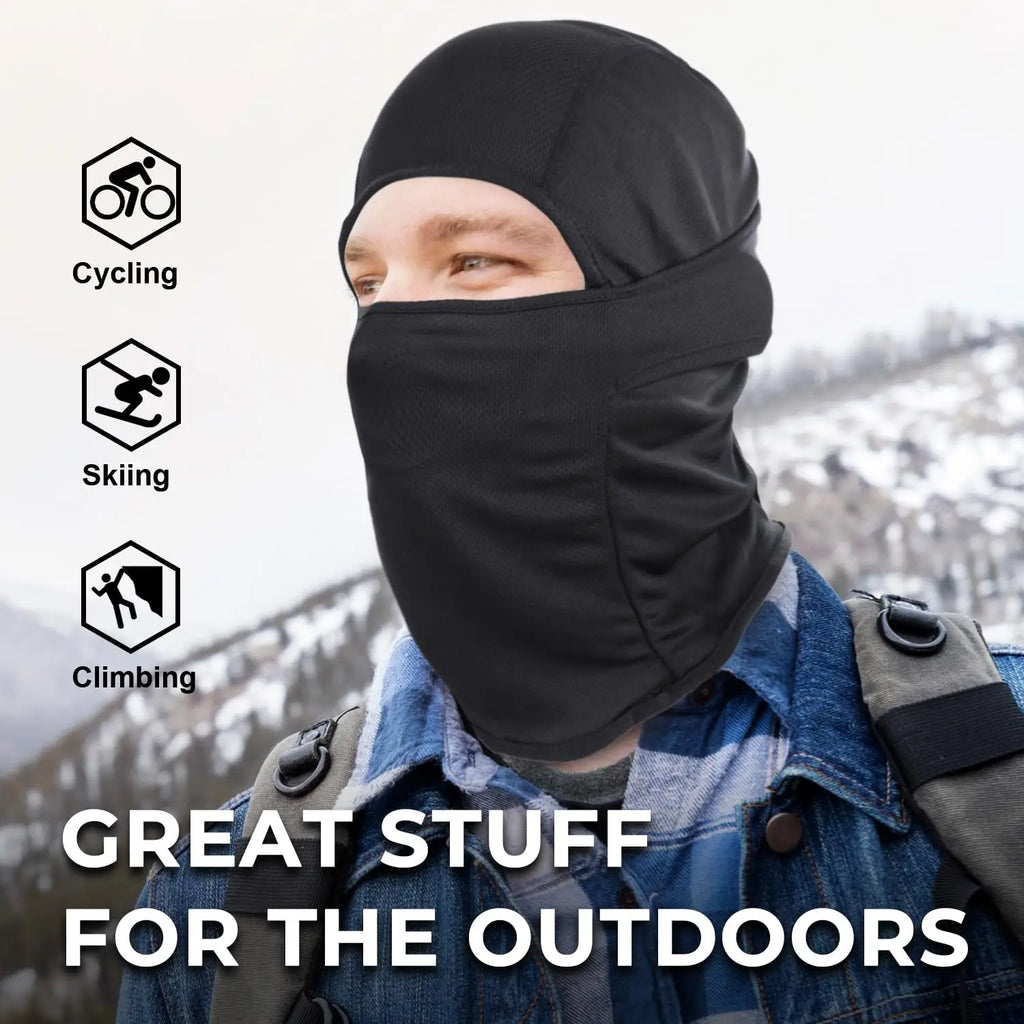 Balaclava Ski Mask - Breathable Full Face Cover for Men and Women, Windproof Neck Gaiter for Skiing & Outdoor Sports