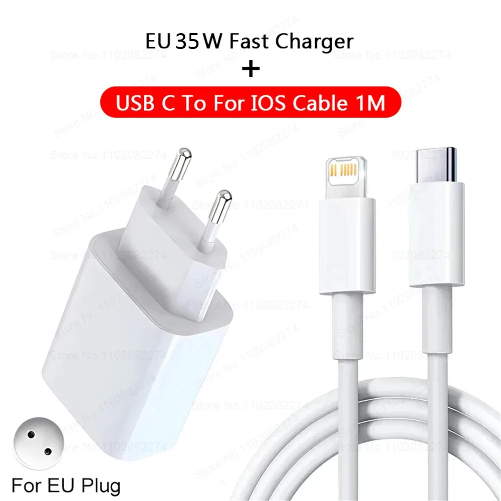 40W USB-C PD Fast Charger for iPhone - Single USB-C Port Rapid Charging