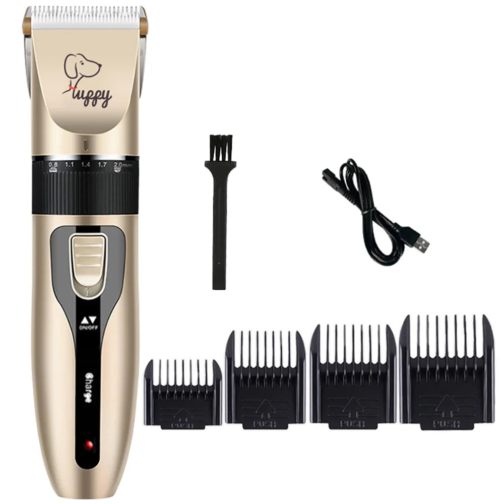 Cordless Pet Hair Clippers – Professional Rechargeable Trimmer Set for Dogs, Cats & Rabbits, Quiet Motor, 120-Min Runtime