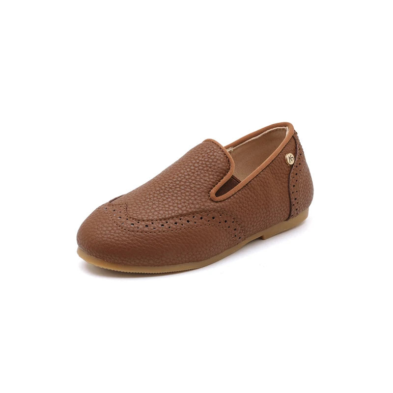 Kids Leather Mary Jane Shoes – Toddler Girls & Boys Slip-On Princess Flats, Oxford School Shoes, Sizes 21–37 (13–22.5 cm / 5.12–8.86 in)