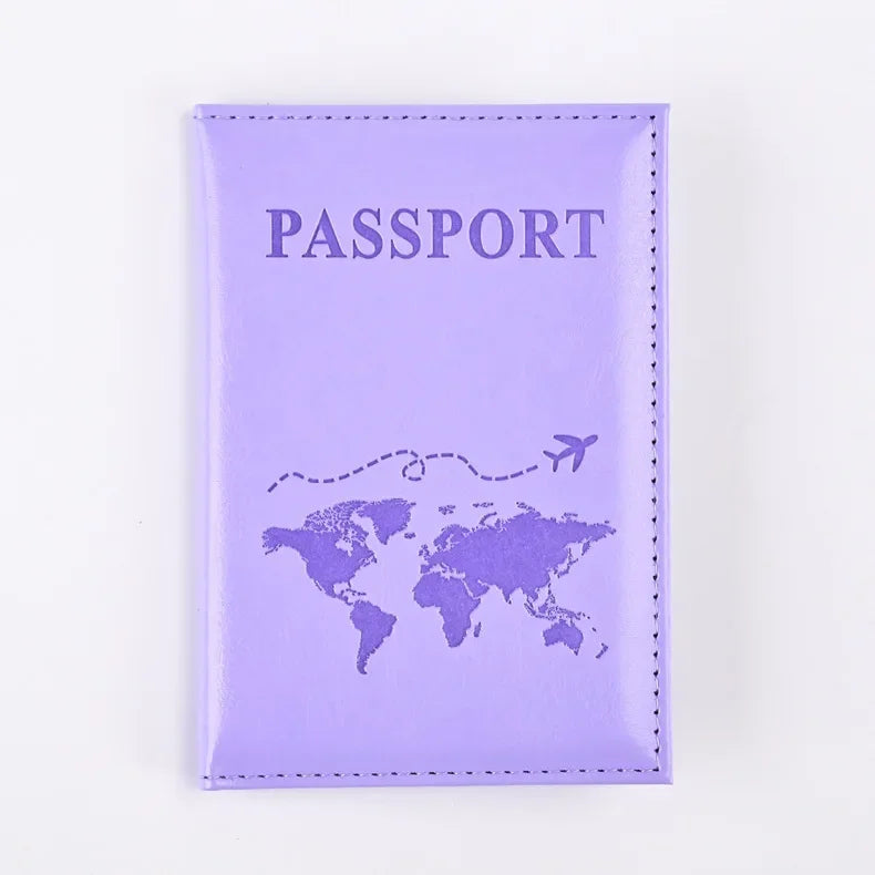 PU Leather Passport Holder Wallet – Travel Passport Cover & Card Case for Women and Men
