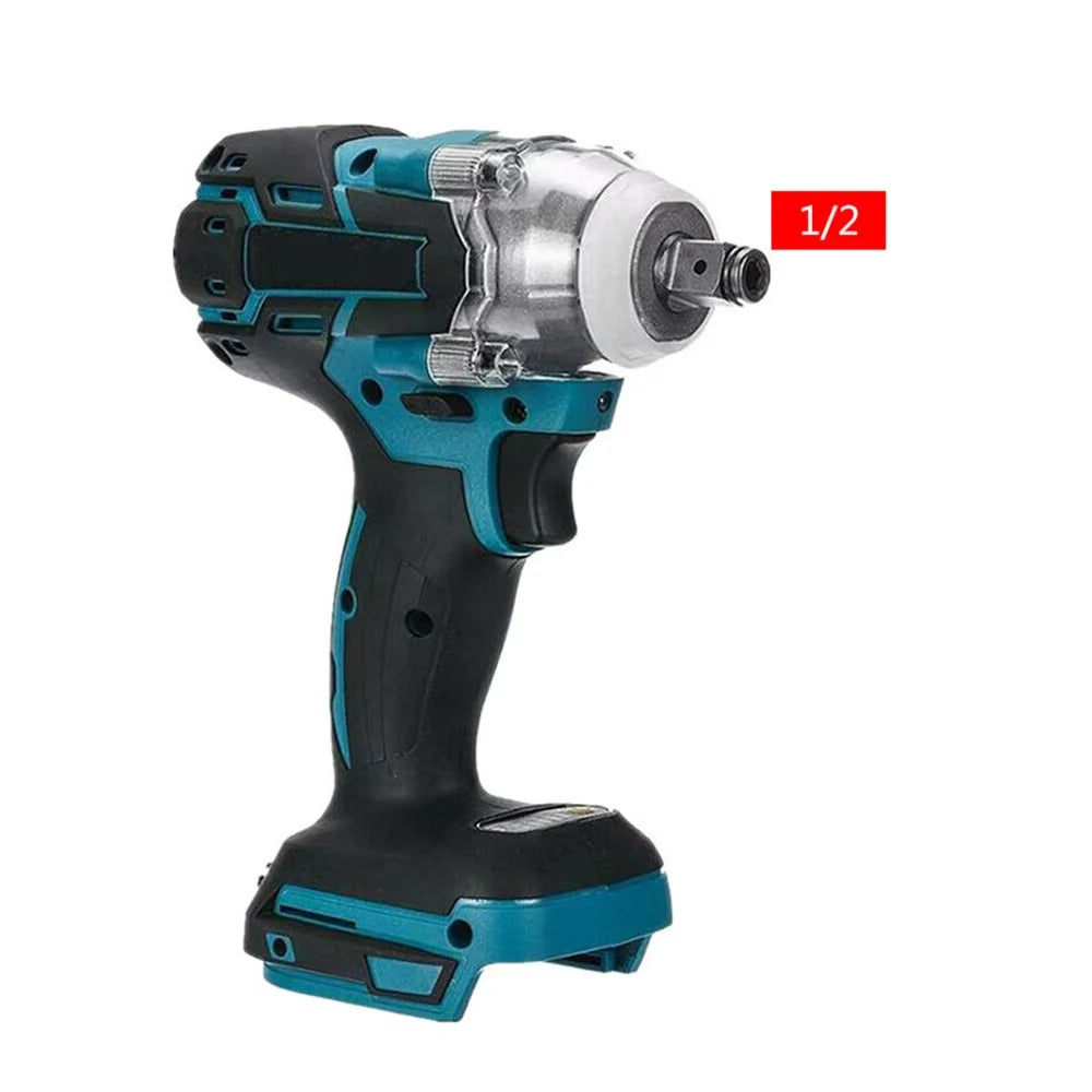125mm (5 in) Brushless 18V Cordless Angle Grinder + 1/2 in Impact Wrench Combo Kit - 2x 15000mAh Batteries, Charger, LED