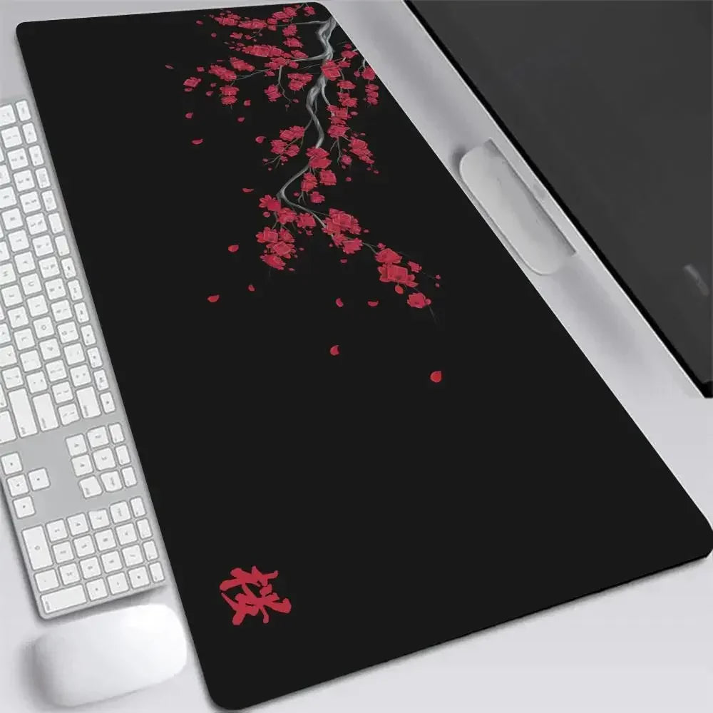 Sakura Cherry Blossom XXL Gaming Desk Mat, Large Non-Slip Mouse Pad for Keyboard & Laptop