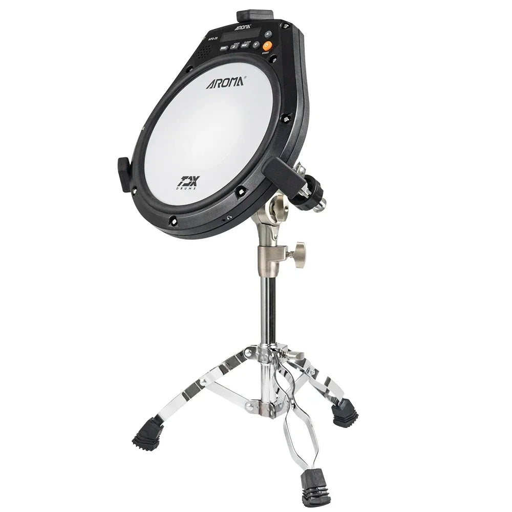 Rechargeable Electronic Practice Drum Pad 8-Inch Mesh Surface with Metronome, Built-in Speaker & USB-C