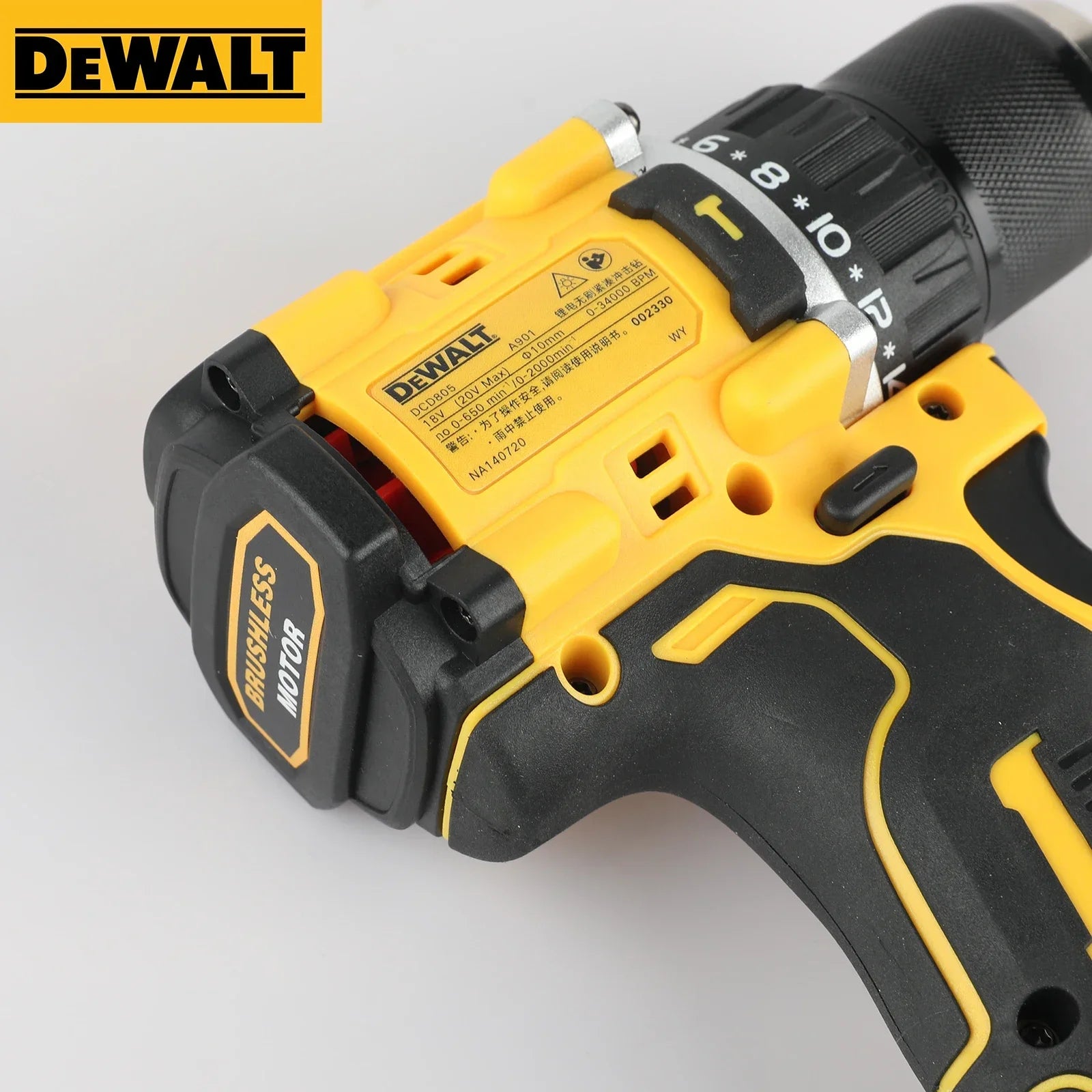 20V Max Brushless Cordless Impact Driver Multi-Function Electric Screwdriver Hand Drill