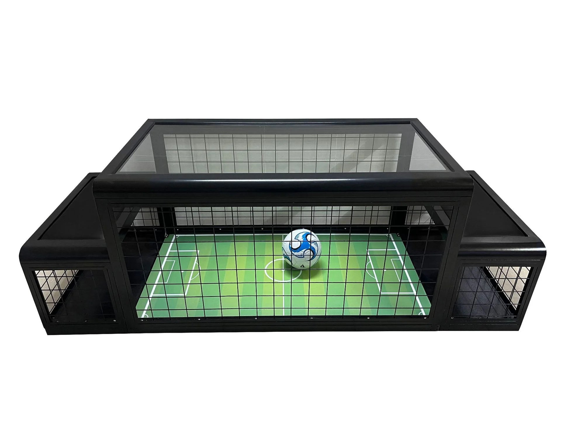 Coin-Operated 2-Player Table Football (Foosball) Game – Soccer Table 55 x 31.5 x 29 in (140 x 80 x 73.5 cm) Indoor/Outdoor for Kids & Adults