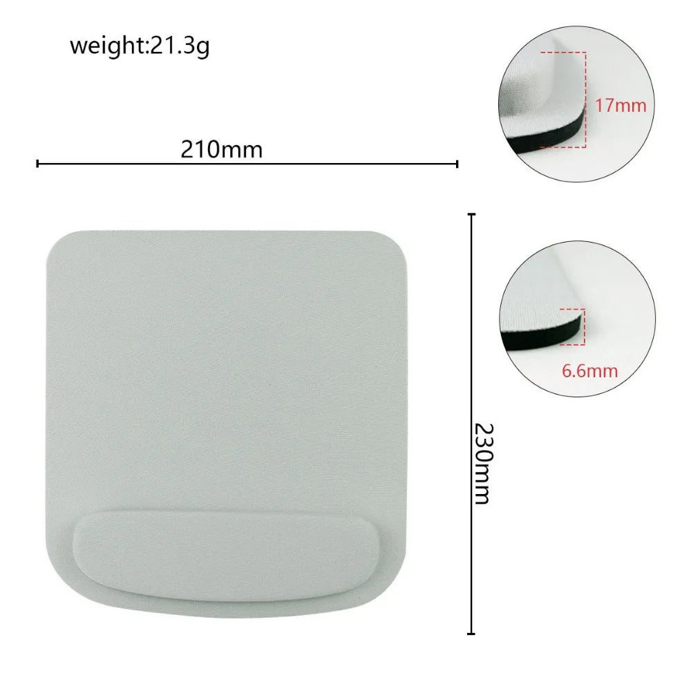 Round EVA Memory Foam Wrist Rest Mouse Pad — Slow Rebound Ergonomic Wrist Support for Keyboard & Mouse