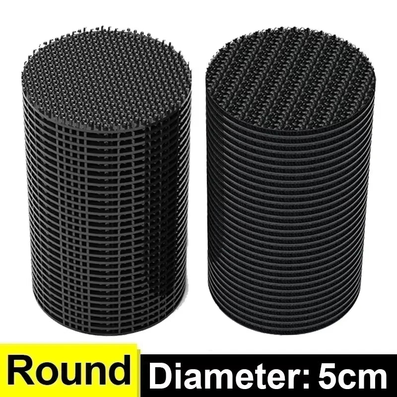 Double-Sided Adhesive Carpet Grips - Strong Residue-Free Non-Slip Rug & Car Floor Mat Pads (Suede + Hook Pairs)