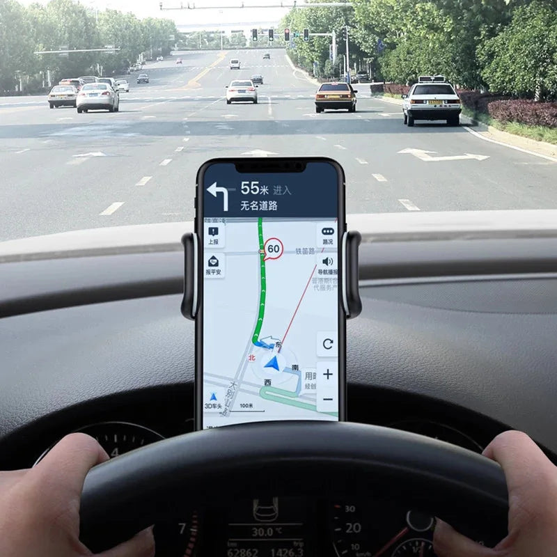 360° Rotating Universal Car Phone Holder – Dashboard Mount with Secure Auto Grip