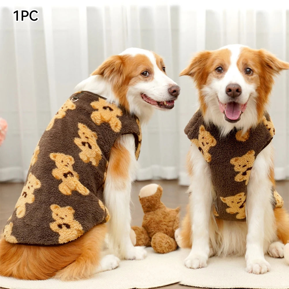 Warm Flannel Dog & Cat Winter Coat Jacket - Sizes M–7XL (2.5–35 kg / 5.5–77 lb)