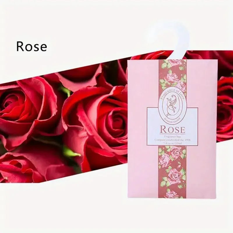 Hanging Fragrance Sachets (5 or 6-Pack) — Incense Aromatherapy for Wardrobe, Closet & Car