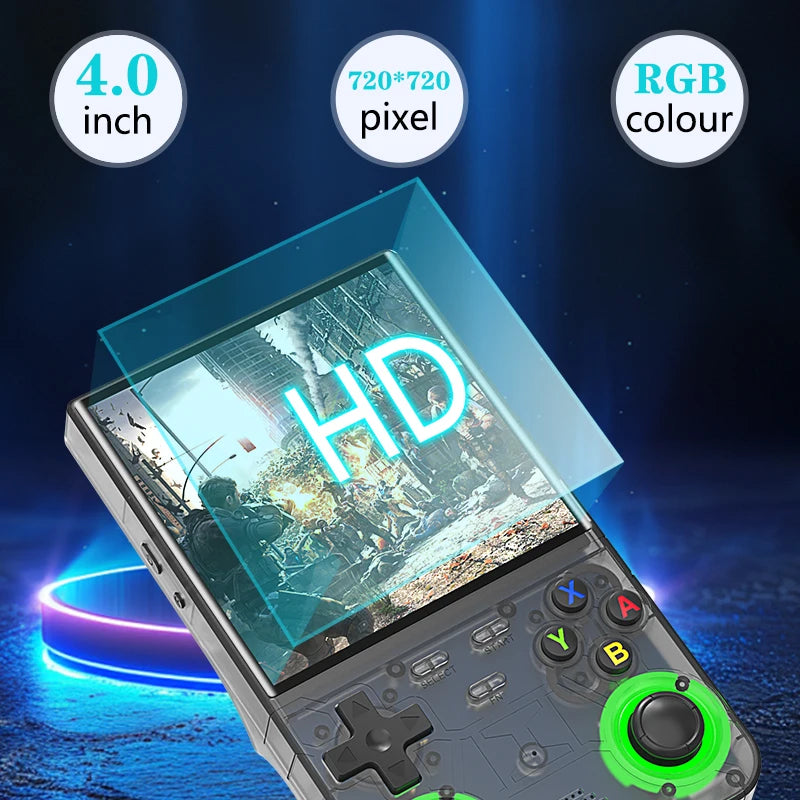 Portable Retro Handheld Game Console 4-Inch IPS 720x720 WiFi 16,000+ Games 1GB RAM 8GB Storage