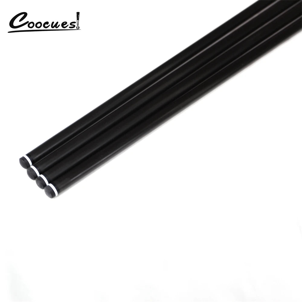 Carbon Fiber Pool Cue Shaft - Low Deflection Pro Taper, 26.4–30.1 in (670–765 mm) Replacement Spare Shaft for Billiards