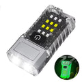 Mini USB Rechargeable LED Flashlight — 1200mAh COB + LED, Magnetic Tail, 8-Mode Portable Camping & Emergency Light