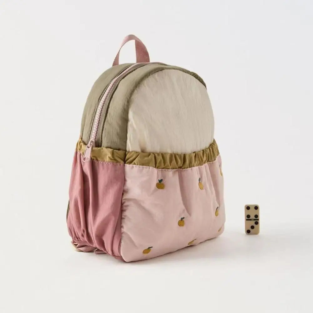 Little Apple Embroidered Backpack Lightweight Large Capacity School & Travel Bag 37 x 22 x 10 cm (14.6 x 8.7 x 3.9 in)