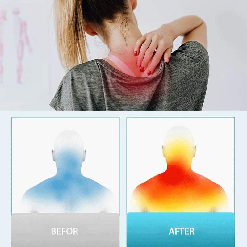Multi-Function Neck and Shoulder Massager with Adjustable Heat and Deep Kneading for Neck, Back & Home Use