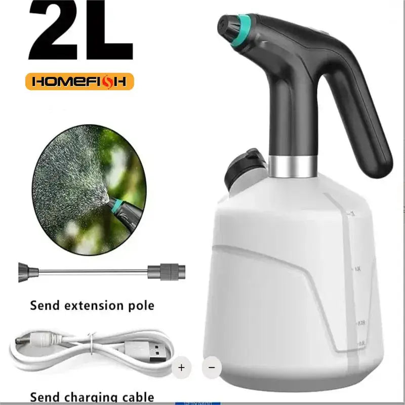 2L Electric Plant Sprayer – Portable USB Rechargeable Automatic Fogger & Sanitizing Watering Sprayer for Indoor/Outdoor Plants