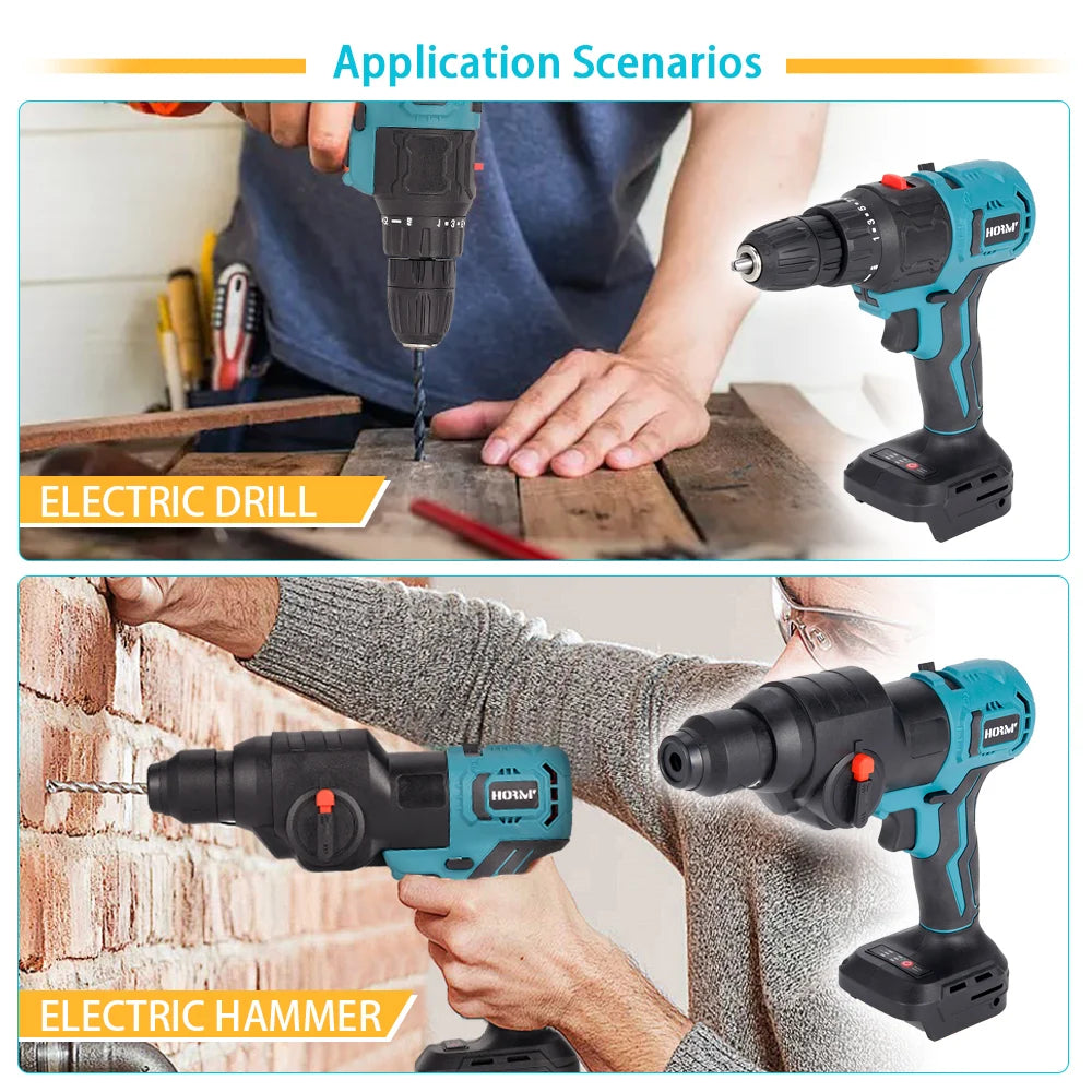 18V Brushless Cordless Multi-Purpose DIY Power Tool Combo - Compatible with 18V Batteries