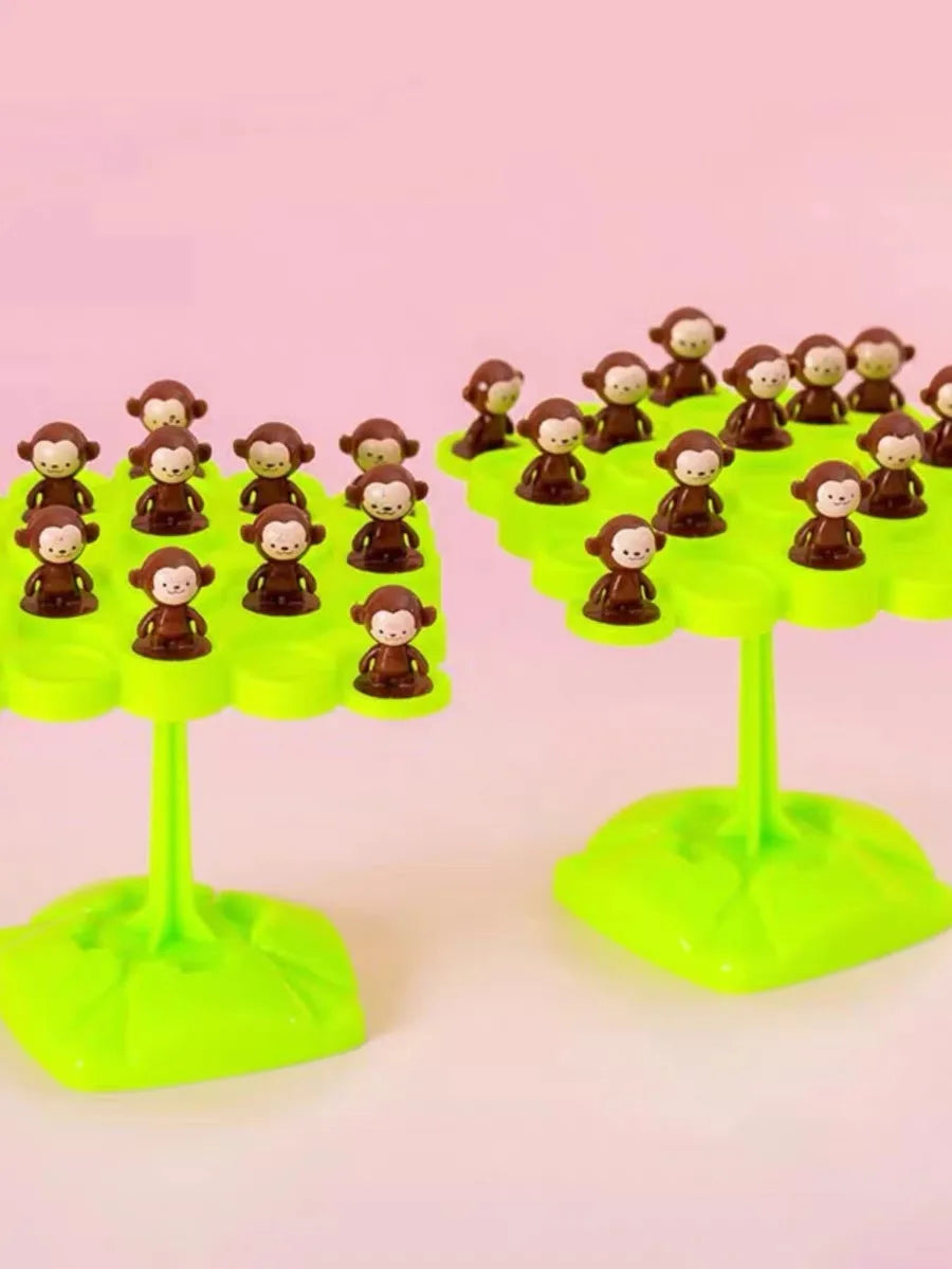 Monkey Balance Tree Foldable Kids Balance Game — Parent-Child Interactive Music Toy, Ages 3+