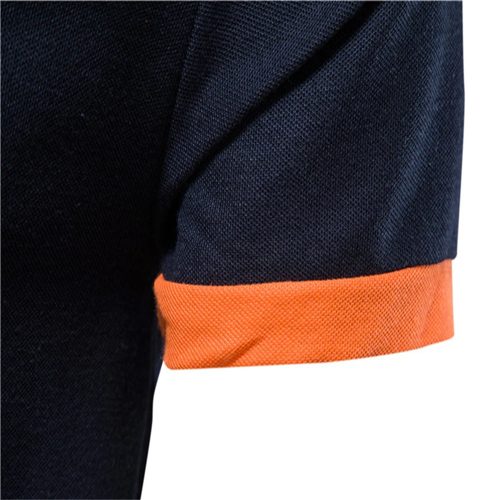 Men's Embroidered Giraffe Polo Shirt - Short Sleeve Cotton-Poly Casual Business Summer Polo