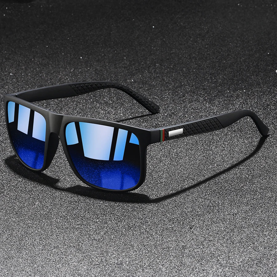 Colorful Striped Classic Sunglasses for Men & Women – UV400 Mirror Lens Driving & Travel