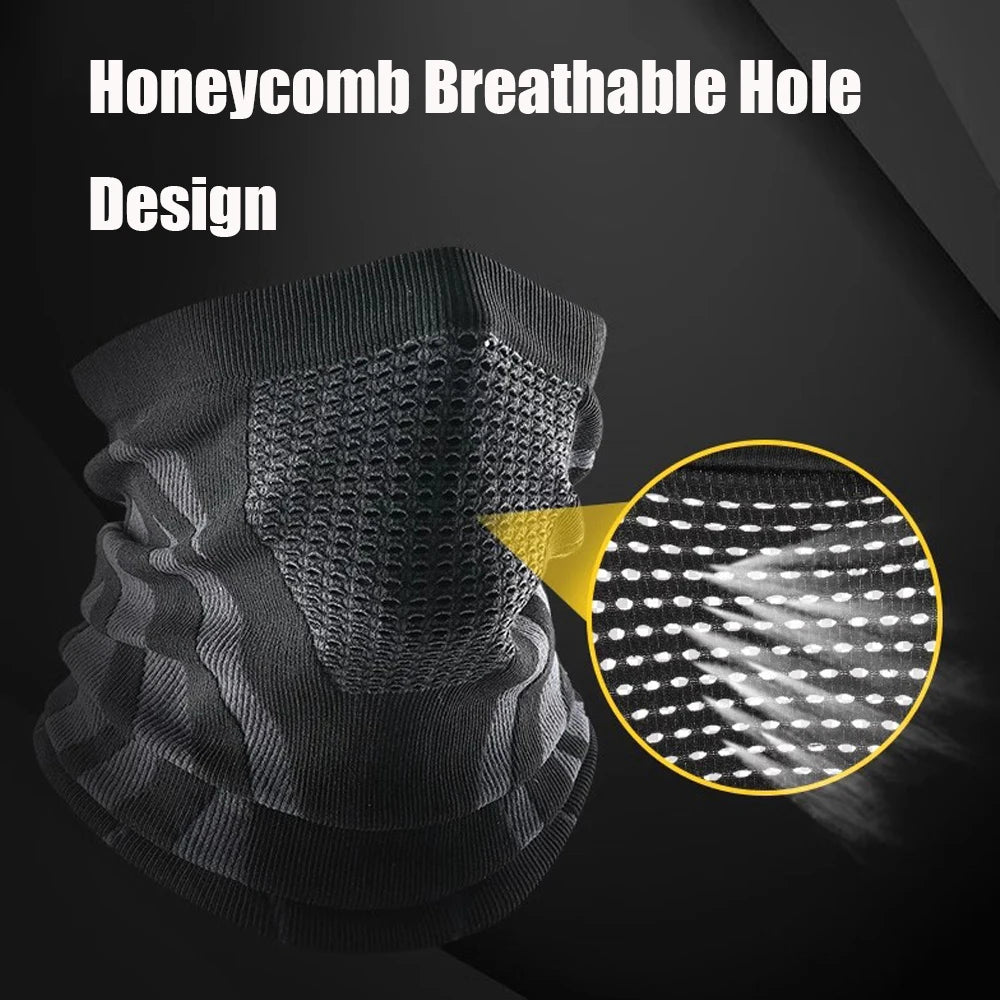 Winter Thermal Neck Gaiter Balaclava – Breathable Elastic Face Mask for Skiing, Cycling, Running & Motorcycling (Unisex)