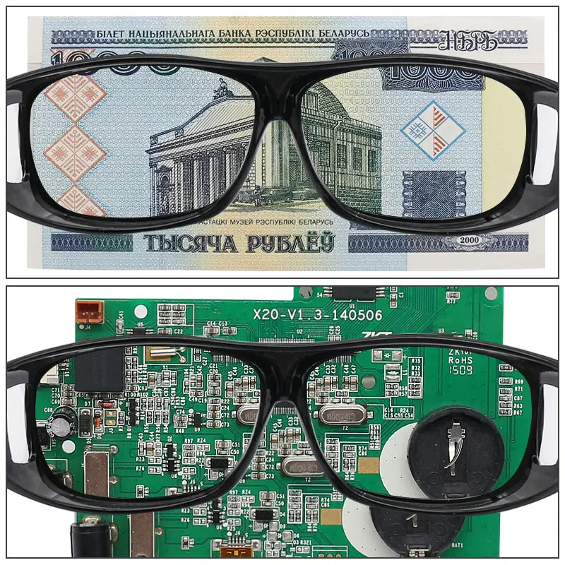 2X Presbyopic Reading Magnifier Glasses - Lightweight Magnifying Eyeglasses for Elderly Reading Books, Newspapers & Maps