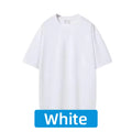 Unisex 100% Cotton Round Neck Short Sleeve T-Shirt - Casual Loose Fit Summer Tee