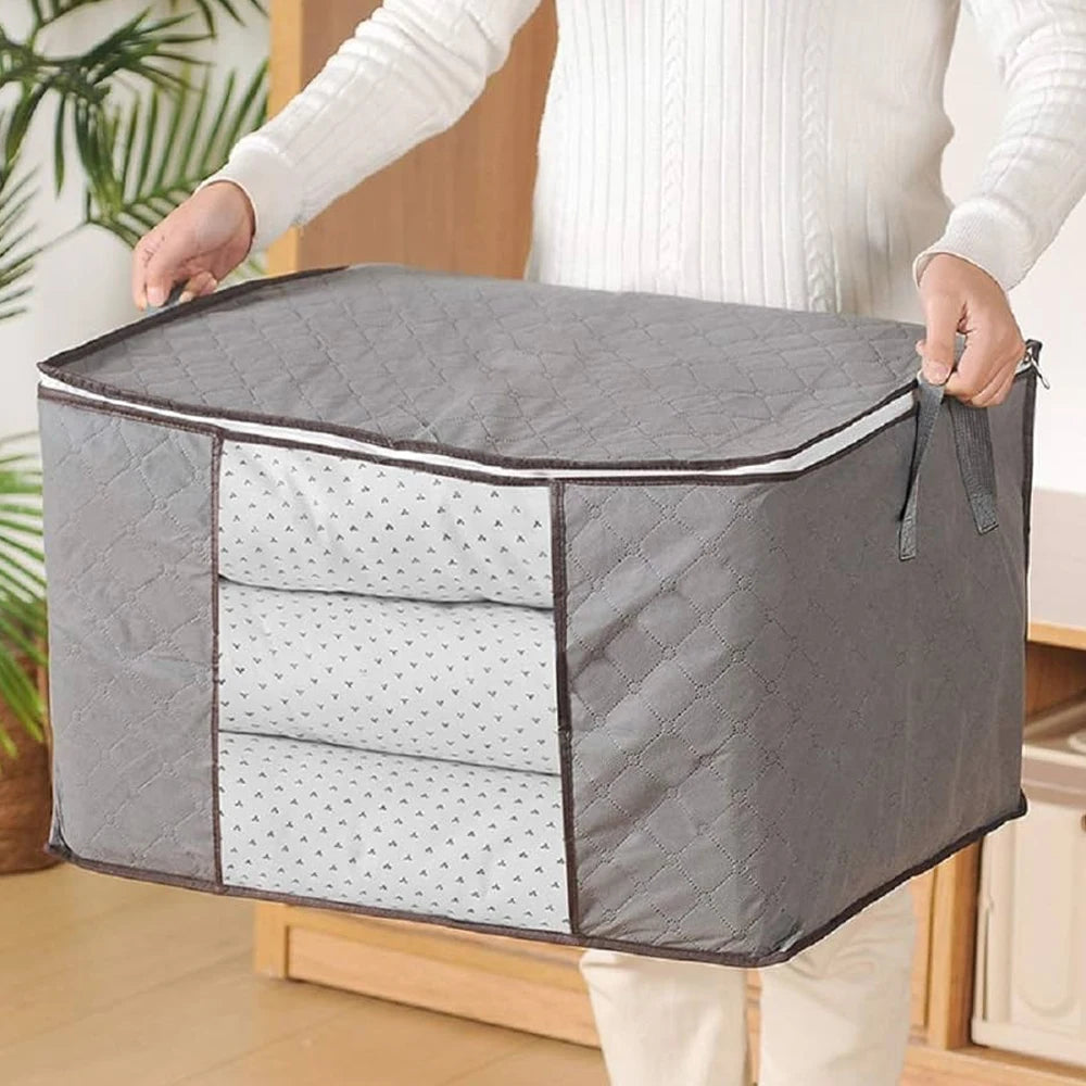 Wardrobe Organizer in Non-Woven Fabric 60×40×35 cm (23.6×15.7×13.8 in) – Breathable, Dust-Proof, Mold-Proof and Insect Protector