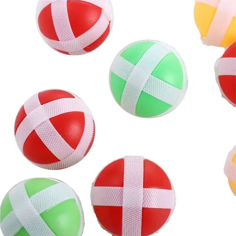 Montessori Sticky Ball Dart Board Target Game - Indoor & Outdoor Kids Toy, Party & Classroom Game