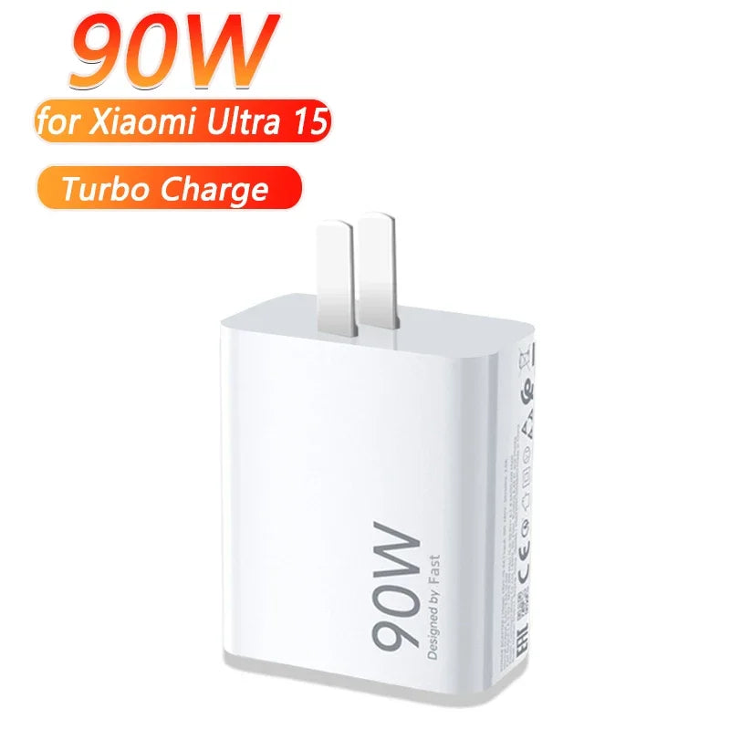 65W USB Quick Charger with USB-A to USB-C Fast Charging Cable – PD/QC Compatible, UL CE EMC Certified