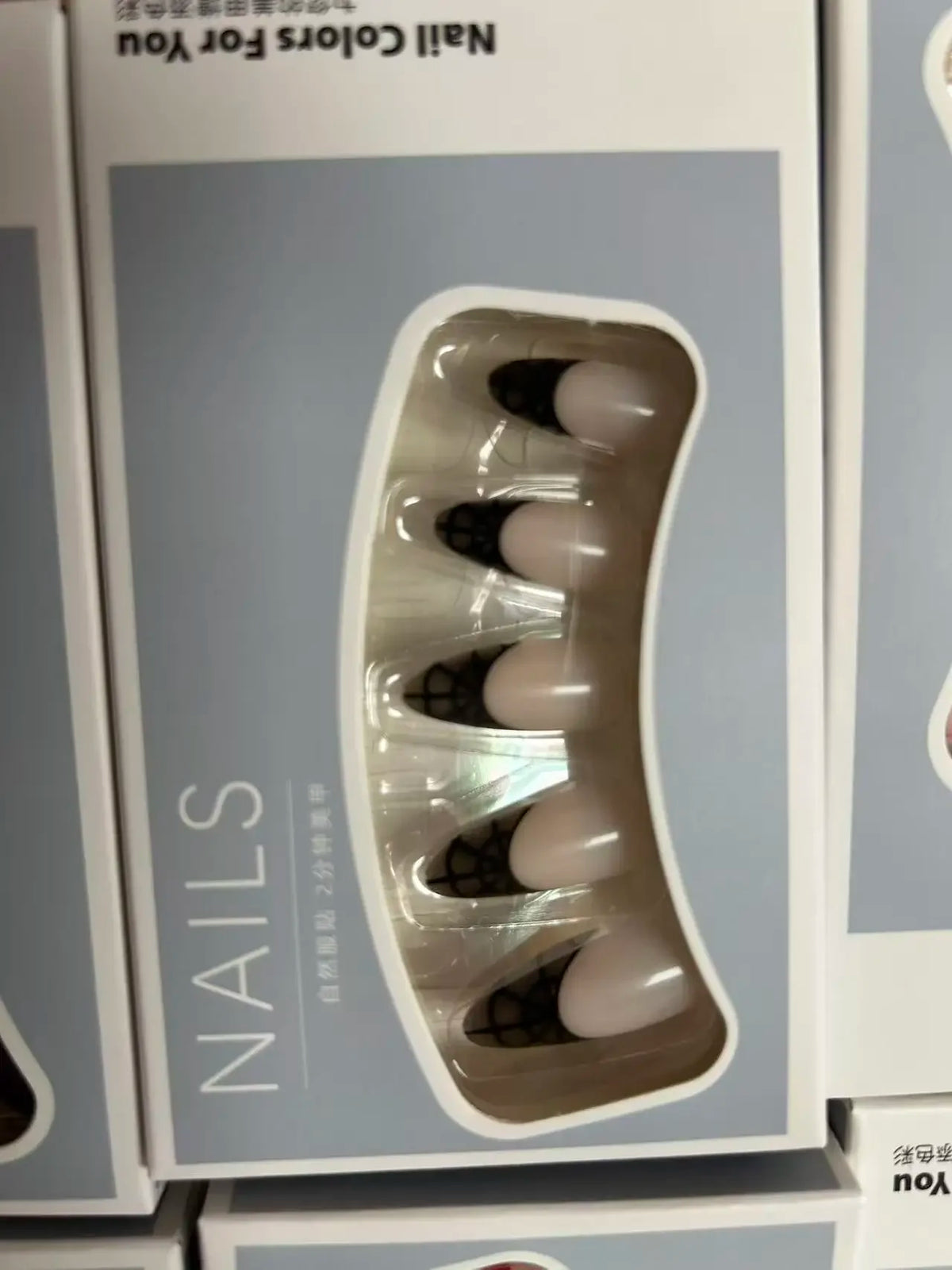24-Piece Reusable Press-On Nails Set Short Medium Long French Almond Square Y2K Designs