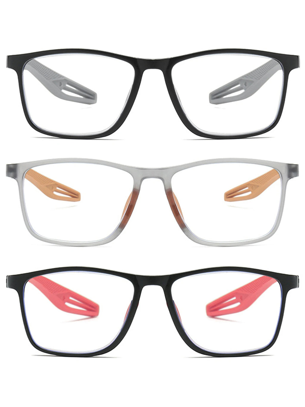 Anti-Blue Light Reading Glasses for Men and Women – Unisex Large Frame with Optical Stand