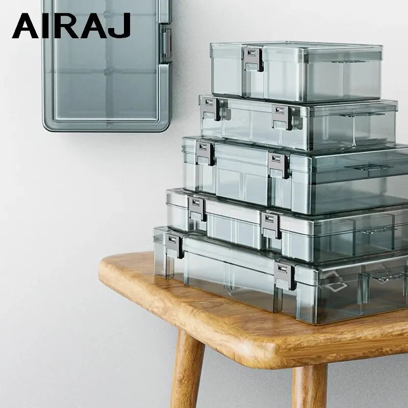 Plastic Parts Storage Box with Adjustable Dividers – Small Parts Organizer for Screws, Bolts, Electronic Components & Drill Bits