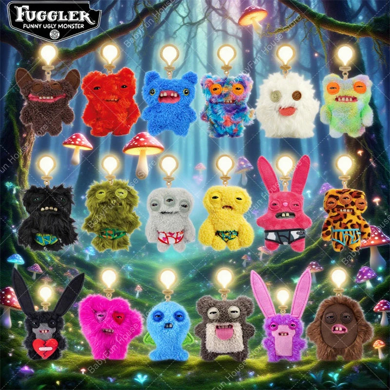 Funny Ugly Teeth Monster Plush Toy, Kawaii Wide-Eyed Rabbit Stuffed Doll Gift for Kids & Collectors